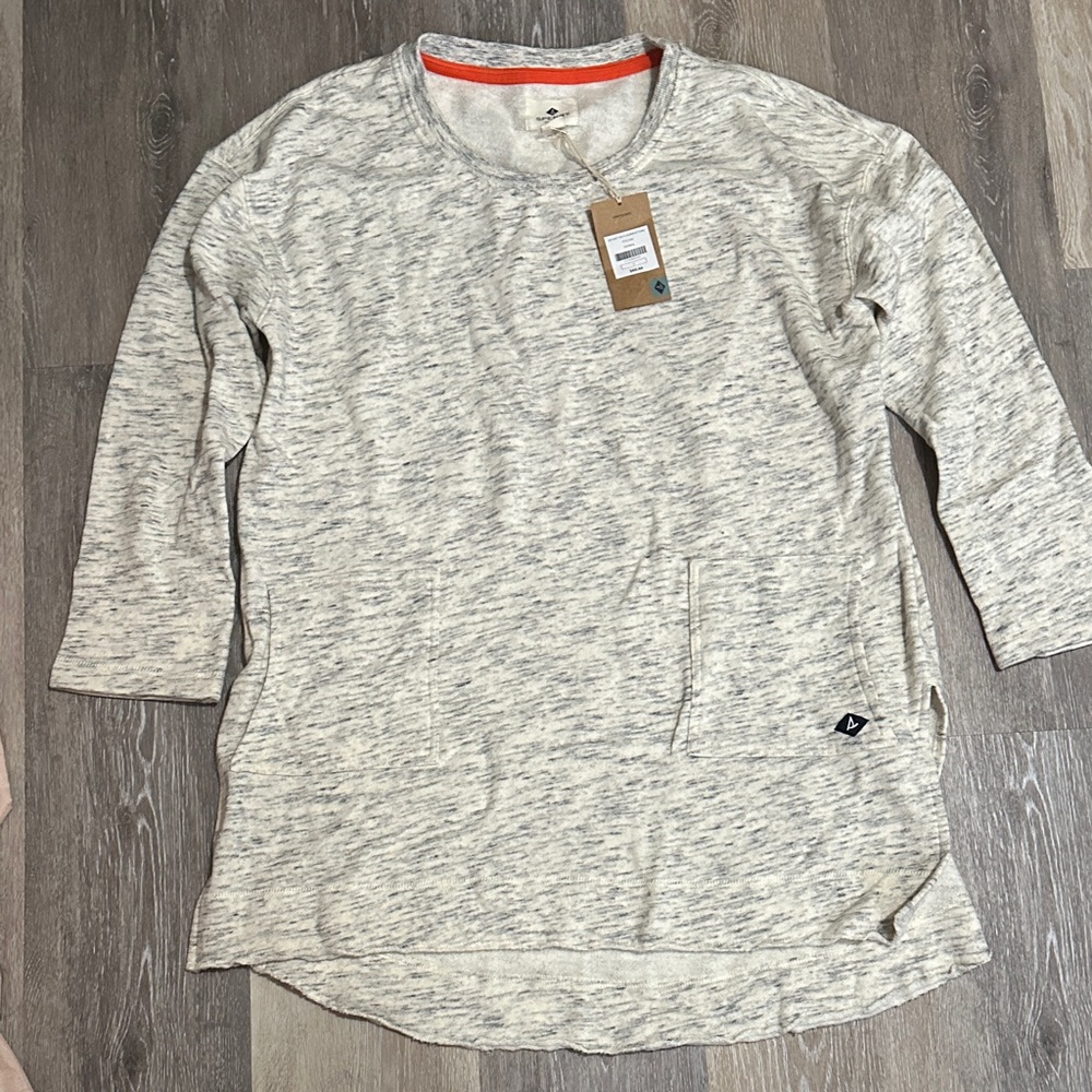 Sperry Oatmeal Knit Dress Burnout Tunic